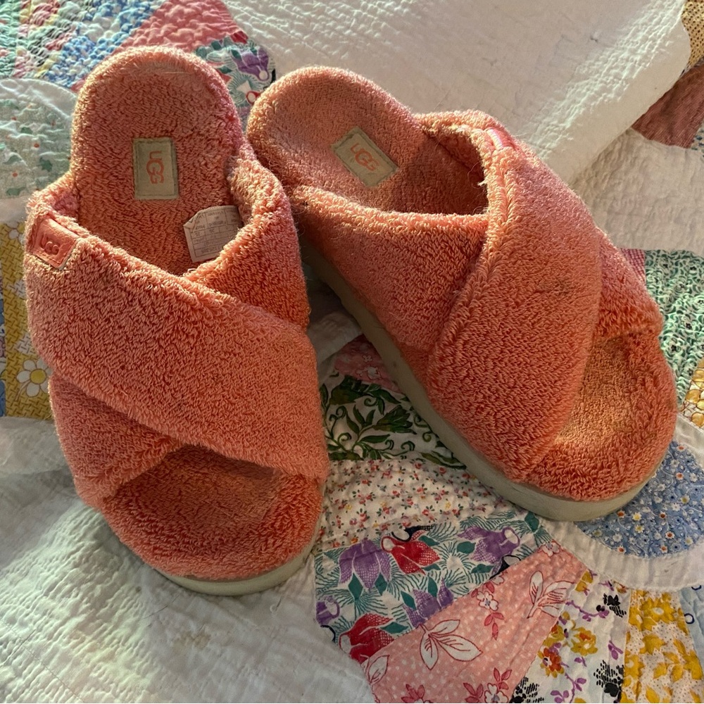 UGG, Soft Salmon, Platform Slippers